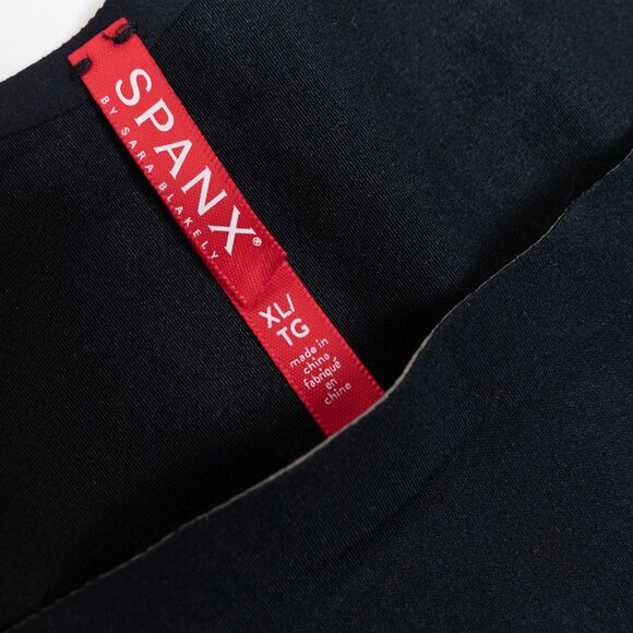 Spanx Open-Bust Mid-Thigh Bodysuit Very Black XL - Picture 6 of 14